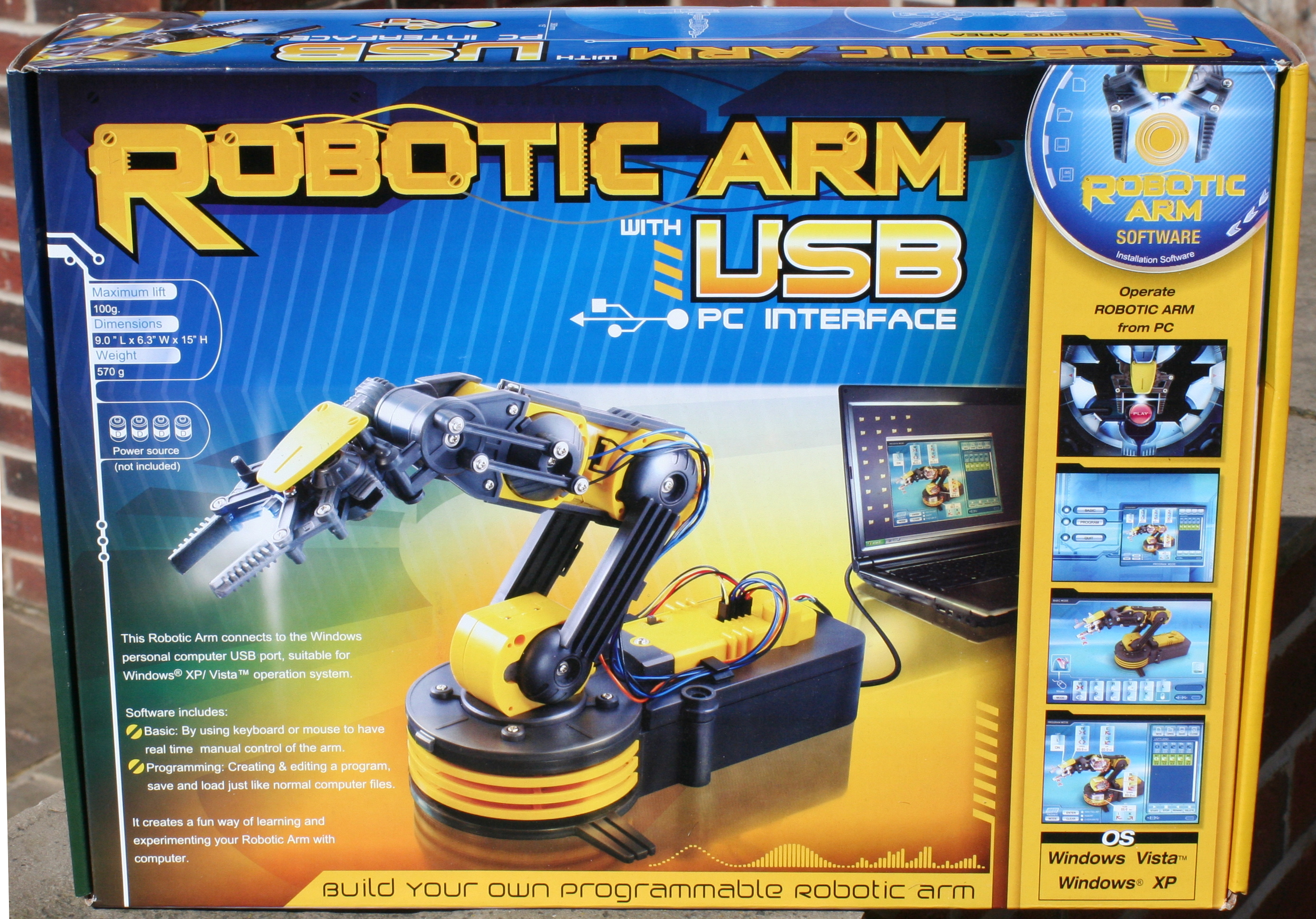 maplin usb robotic arm software download